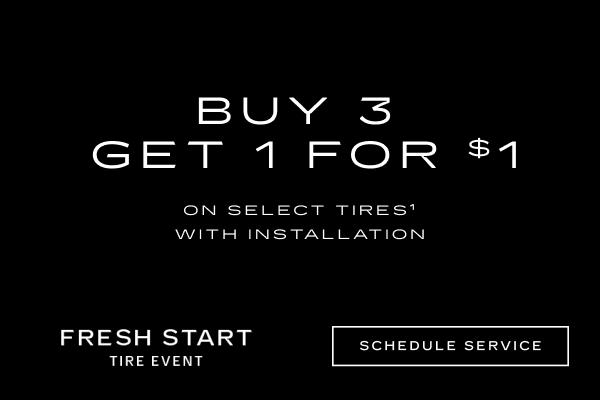 Buy 3, get 1 for $1 on select tire with installation